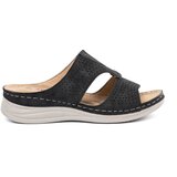SEASTAR Black comfortable flip-flops with cutouts Cene