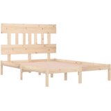  Okvir za krevet od masivnog drva 120 x 190 cm mali bračni | shoptok.hr