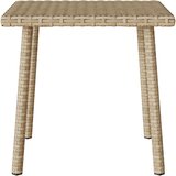  Vrtni stolić za kavu pravokutni bež 40x40x37 cm poliratan | shoptok.hr