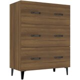 The Living Store Komoda rjavi hrast 69,5x34x90 cm inženirski les - Komoda, (21503181) | Shoptok.si