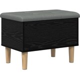  Klupa za odlaganje s jastučićem Crni hrast 62 x 42 x 46 cm Cijene