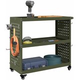  Količar za alate s policom Maslinasto zelena 75 x 35 x 73 cm | shoptok.hr