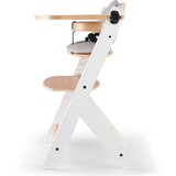 Kinderkraft otroški stol za hranjenje enock™ wood and white z blazino grey | Shoptok.si