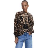 Desigual animal print ženski džemper Cene