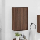 vidaXL Kopalniška omarica z vrati Rjavi hrast 39 x 23.5 x 65 cm | Shoptok.si