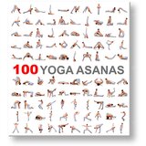Motivaciona slika na platnu 100 yoga asanas (moderne slike sa)