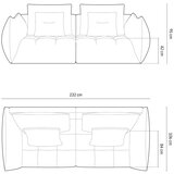 Micadoni Bež sofa od bouclé tkanine 232 cm Bloom – Home | shoptok.hr