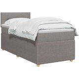  Boxspring krevet s madracem Sivosmeđa 100 x 200 cm Tkanina | shoptok.hr