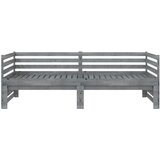  Dnevni ležaj na izvlačenje sivi od borovine 2 x (90 x 200) cm | shoptok.hr
