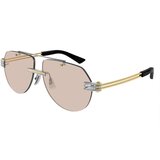 Bottega Veneta BV1342S 002 ONE SIZE (59) Srebrna/Rjava Cene