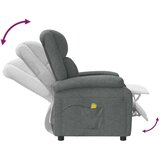 vidaXL Masažna fotelja od tkanine tamnosiva | shoptok.hr