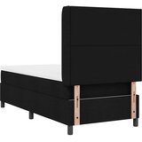 s opruga kutije s jastukom Crna 200 x 100 cm tkanina | shoptok.hr