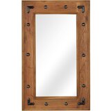 vidaXL Ogledalo iz trdnega akacijevega lesa 50x80 cm, (20919720) | Shoptok.si
