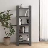  The Living Store Knjižna omara/pregrada siva 60x35x160 cm trden les - Knjižna Omara, (21431408) Cene