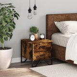 vidaXL Noćni ormarići 2 kom boja dimljenog hrasta 40x30x40 cm drveni | shoptok.hr