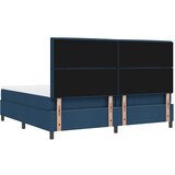  Krevet s opruga kutije s madracem Plava 200 x 200 cm tkanina Slike