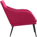  Klupa crvena boja vina 110 x 76 x 80 cm baršunasta | shoptok.hr