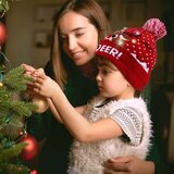 Vivva Božična pletena kapa z LED lučmi | XBEANIE Rdeča, (21562843) | Shoptok.si