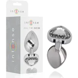 Penthouse Intenso - Corao Branco De Alumnio Metal Plugue Anal Tamanho M, (21263795)