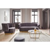 Bessagi Home počivalnik arabella, sivorjava, žamet | Shoptok.si