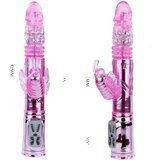 Baile Pretty Love - vibrator s leptirastim i klitoralnim nastavkom (ružičasti) | shoptok.hr