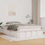  Krevetna konstrukcija Bijelo 120 x 190 cm Čvrsto borovo drvo | shoptok.hr