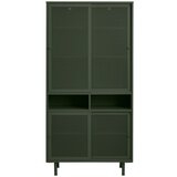 Unique Furniture Temno zelena kovinska garderobna omara z drsnimi vrati 90x180 cm Veep – | Shoptok.si