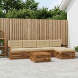  Set vanjskih sofa 6 kom. Prirodna i bež | shoptok.hr