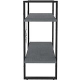 vidaXL ormarić za knjige s 2 razine sivi 80x30x70 cm masivna borovina | shoptok.hr