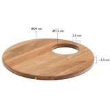 Kave Home Drvena daska za rezanje za serviranje ø 30,5 cm Klot – | shoptok.hr