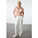 Trendyol Dusty Rose Soft Textured Loose Knit Sweater Cijene