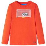 vidaXL Otroška majica z dolgimi rokavi živo oranžna 128 | Shoptok.si