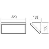  Redo 90160 - LED spoljna zidna svetiljka MAKO LED/21W/230V IP65 | Eponuda.com