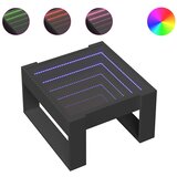  Stolić za kavu s beskonačnim LED svjetlima crni 50x53x30 cm | Eponuda.ba