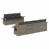  The Living Store Vrtna sedežna garnitura 8-delna z blazinami siv poli ratan - Vrtna Sedežna Garniture, (21458657) | Shoptok.si
