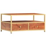  Stolić za kavu 90 x 50 x 40 cm od masivnog drva bagrema | Eponuda.com