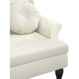  Klupa s jastucima Krem 120 5 x 65 x 75 cm baršunasta | shoptok.hr