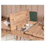Hanah home Vina 1070 4 Trpezarijski set, smeđe-zelena | Eponuda.ba