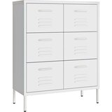 vidaXL Ladičar bijeli 80 x 35 x 101,5 cm čelični | shoptok.hr