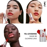 Yves Saint Laurent Loveshine Lip Oil Stick vlažilna sijoča šminka za ženske 80 Glowing Lava 3,2 g | Shoptok.si