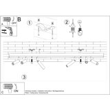  Stropna svetilka EYETECH 6 bela, (21347951) | Shoptok.si