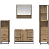  Set namještaja za kupaonicu 4 kom. Umjetnički hrast | shoptok.hr