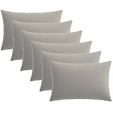  Presvlaka za jastuk 6 pcs HEERLEN Siva 50 x 75 cm Poliester - Siva 50 x 75 cm 6 | shoptok.hr