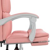  Uredski naslonjač od umjetne kože ružičasti | shoptok.hr