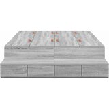 Krevet s ladicama Siva Sonoma 120 cm Konstruirano drvo | Eponuda.com