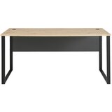 Voleo pisalna miza kovina, leseni material barve grafita, hrast artisan | Shoptok.si