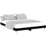 posteljni okvir črn 200x200 cm inženirski les, (20727333) | Shoptok.si