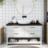 vidaXL Kupaonska radna ploča tamnosmeđa 100x40x(2-6) cm tretirano drvo Cijene