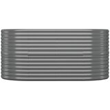  Povišena vrtna gredica od pocinčanog čelika 152x80x68 cm sivi | Eponuda.com