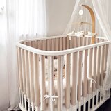  Dada&rocco® oblazinjena zaščita za ograjico otroške posteljice beige | Shoptok.si